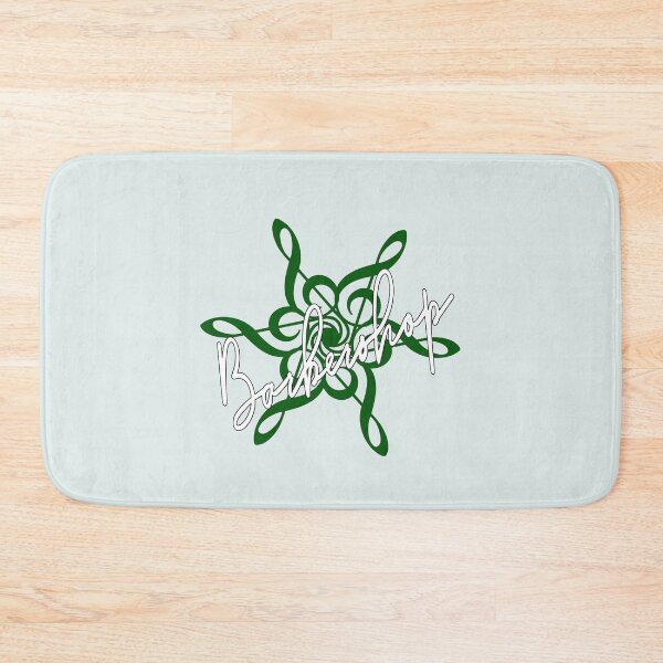 Item preview, BARBERSHOP ON A TREBLE CLEF STAR DARK GREEN designed and sold by 4YourThoughts.