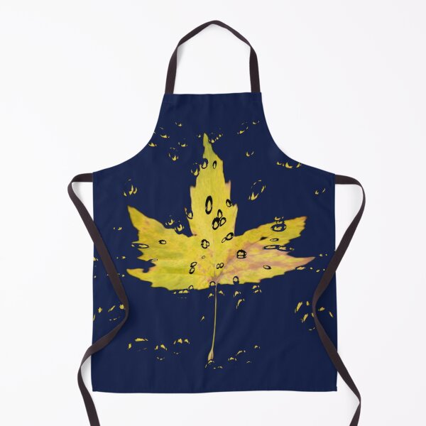 Item preview, Yellow leaf with water droplets designed and sold by Rozzzita7.