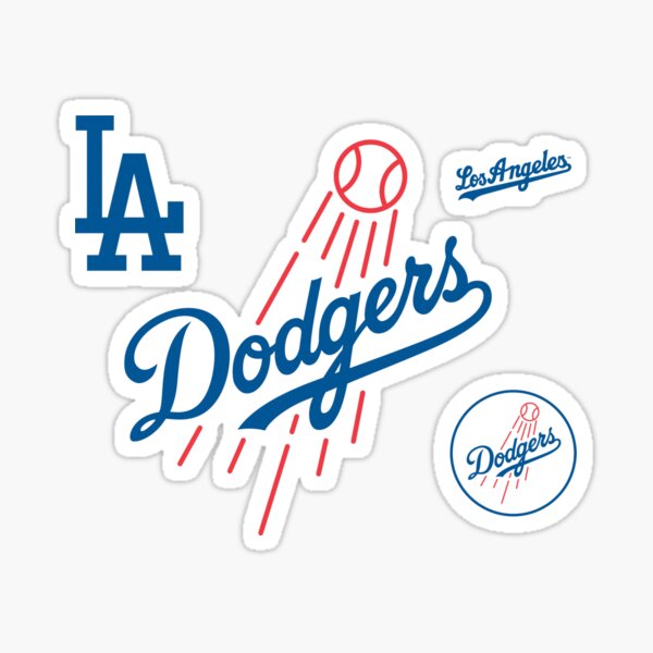 LA Dodgers Championships - Day of The Dead Stickers