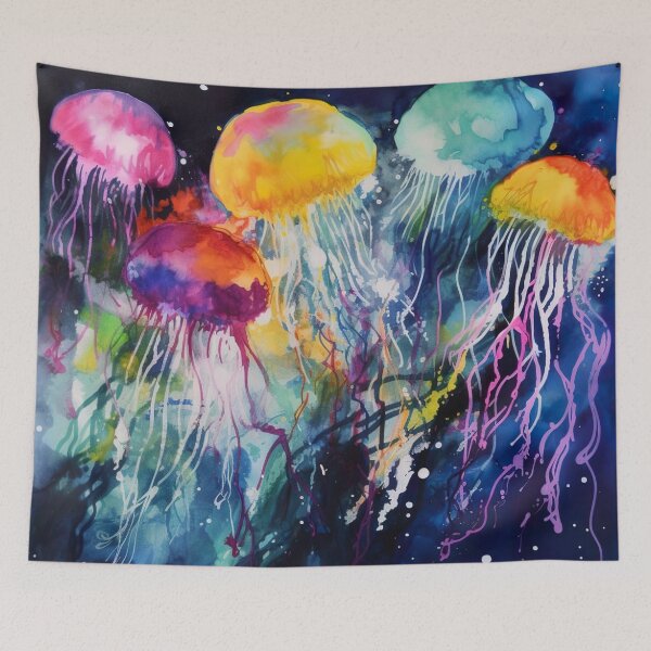 Item preview, Watercolor Wash Jellyfish Party designed and sold by Matt's Artificial Nature.