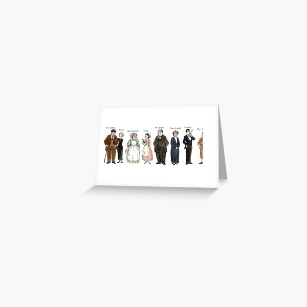 Downton-downstairs Greeting Card