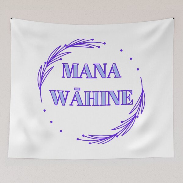 Item preview, mana wāhine blue hawaii slogan  designed and sold by maplunk.