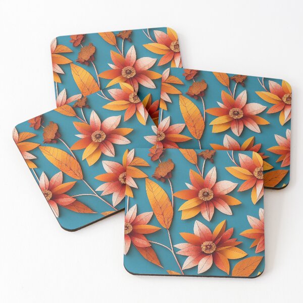 Item preview, Autumn Flowers CraftPaper 2 designed and sold by PinetumDesigns.