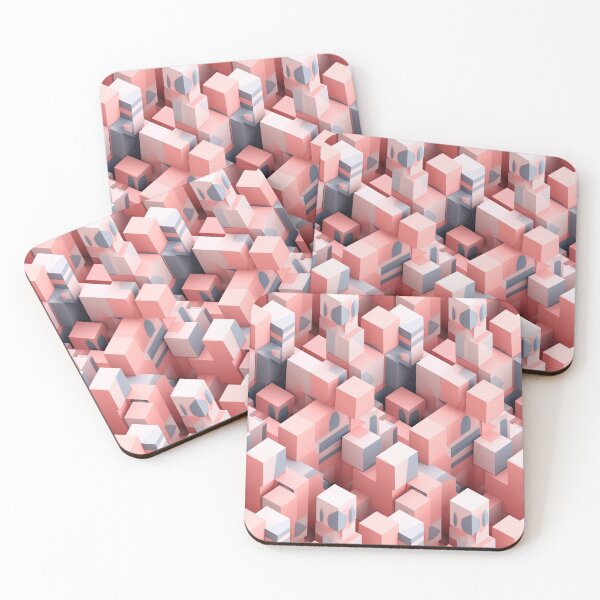 Item preview, Pink Cubes designed and sold by bkrstudio.