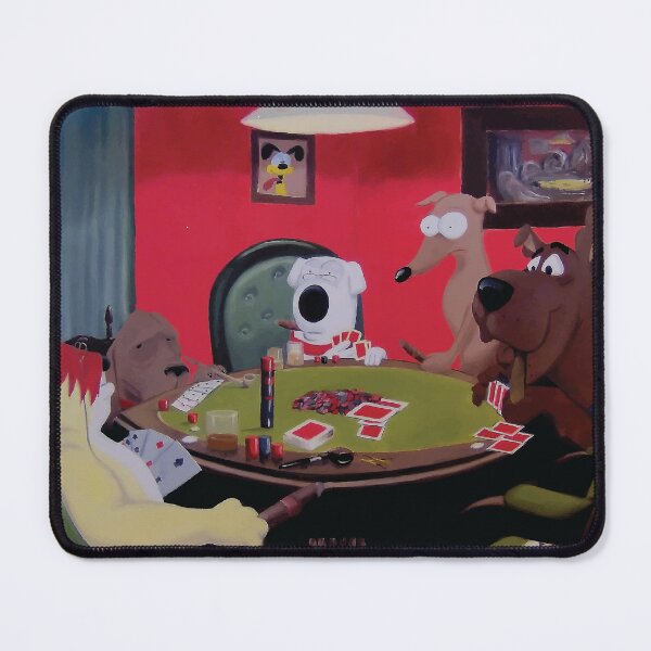 Item preview, Cartoon Dogs Playing Poker designed and sold by Digitzed Glass.