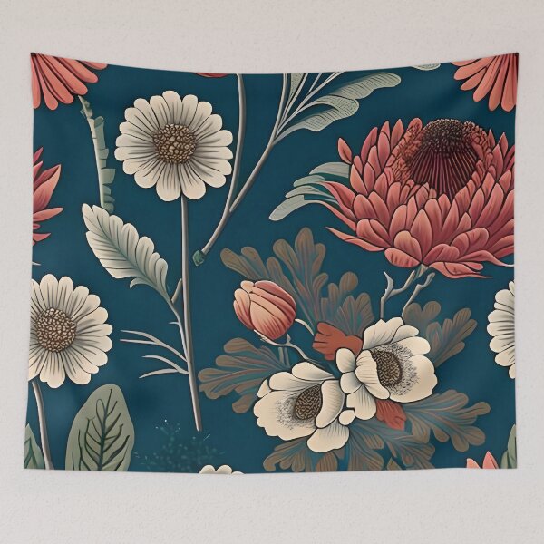Item preview, Retro floral pattern designed and sold by jortan1.