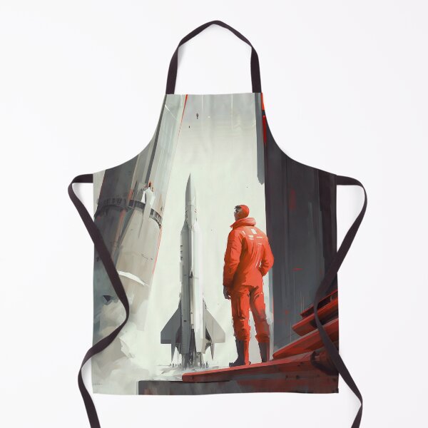 Item preview, Astronauta preparándose para el lanzamiento en un planeta extranjero - Arte digital designed and sold by SnoopyTF.