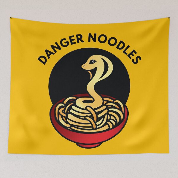 Item preview, Danger Noodles on Yellow designed and sold by AliceQuinn.