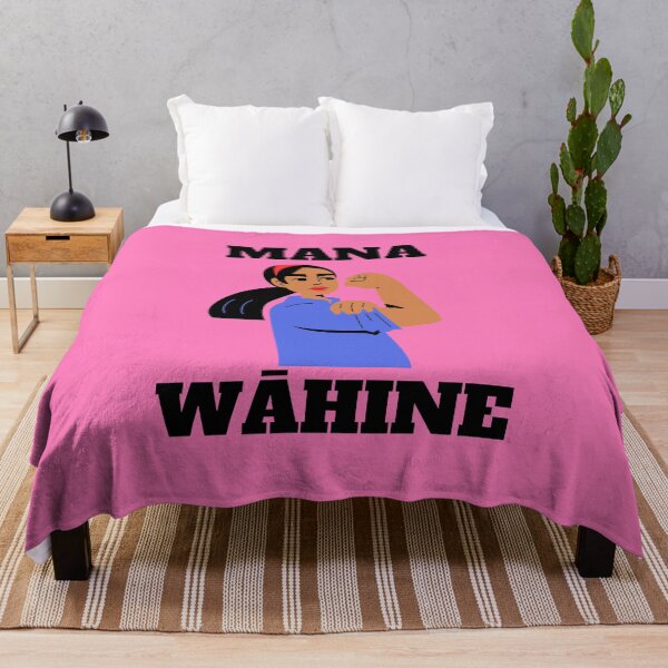 Item preview, mana wāhine strong woman pink design designed and sold by maplunk.
