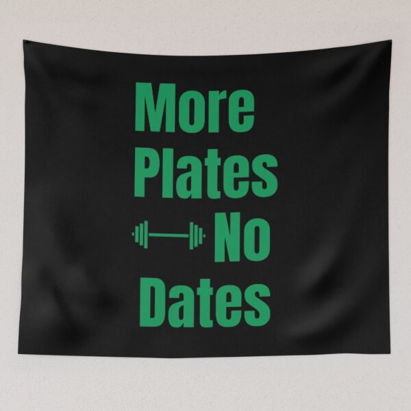 Item preview, More Plates No Dates Gym Fitness Bodybuilding  designed and sold by TeePassion.