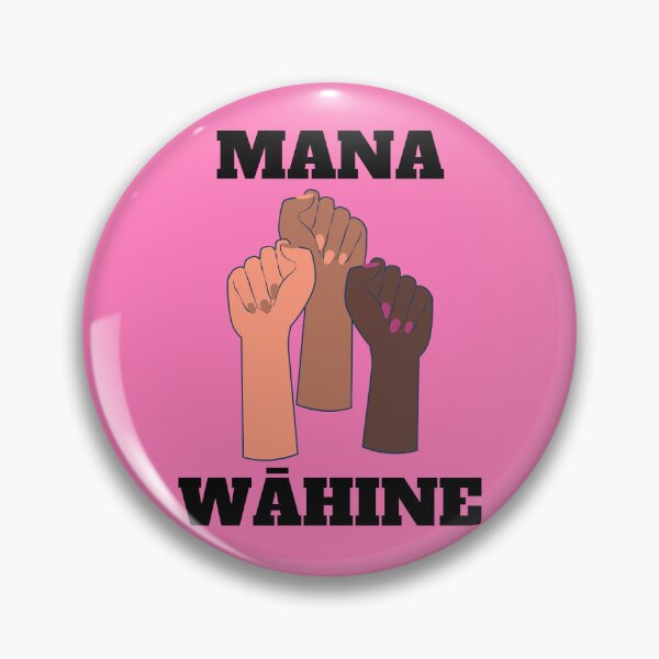 Item preview, mana wāhine strong woman hands pink design designed and sold by maplunk.