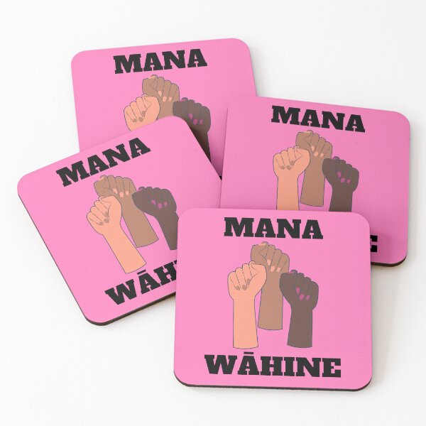 Item preview, mana wāhine strong woman hands pink design designed and sold by maplunk.