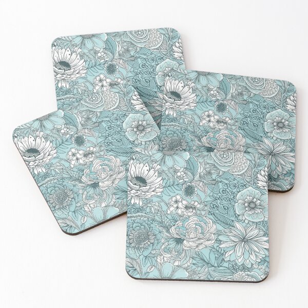 Item preview, Blue Floral designed and sold by HandCraftedArt.