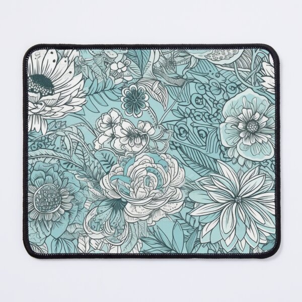 Item preview, Blue Floral designed and sold by HandCraftedArt.