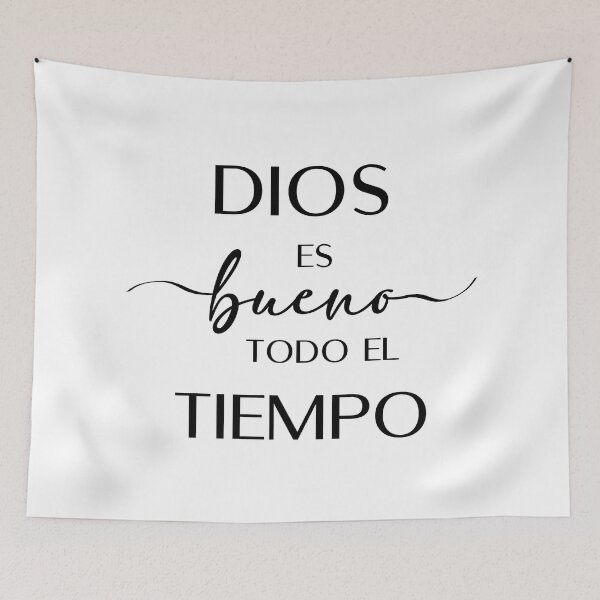 Item preview, Dios es bueno etodo el tiempo, Spanish Christian Quot designed and sold by Aryam Quotes.