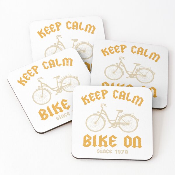 Item preview, Keep Calm And Bike On Funny Bicycle Lover For Women and Men designed and sold by ShirtTotheMoon.