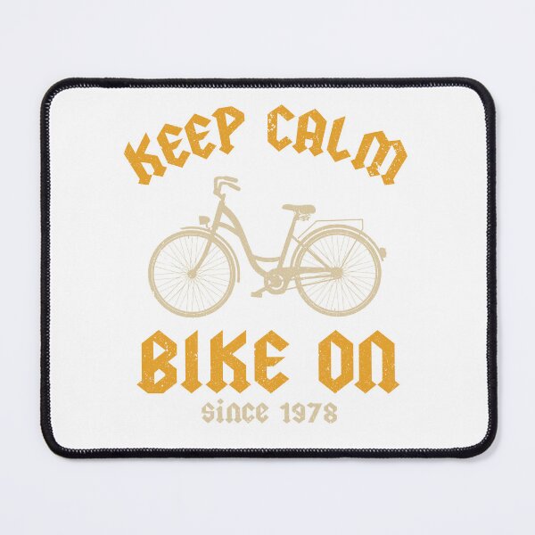 Item preview, Keep Calm And Bike On Funny Bicycle Lover For Women and Men designed and sold by ShirtTotheMoon.