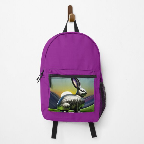 Item preview, Surreal Celtic Iron Bunny Rabbit in the countryside at Sunset designed and sold by DreamyEscapism.