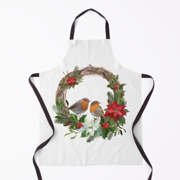 Item preview, Christmas Poinsettia Wreath and Birds designed and sold by silviaol.