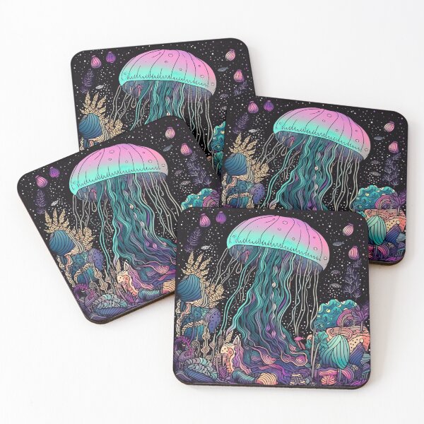 Item preview, Psychedelic Trippy Jellyfish designed and sold by Matt's Artificial Nature.