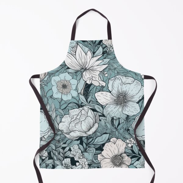 Item preview, Blue Floral Print designed and sold by HandCraftedArt.