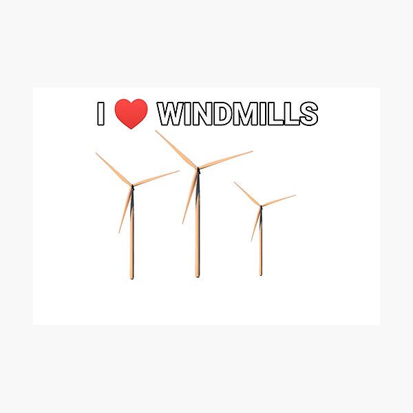 Item preview, I love windmills designed and sold by Nickenchoodle.