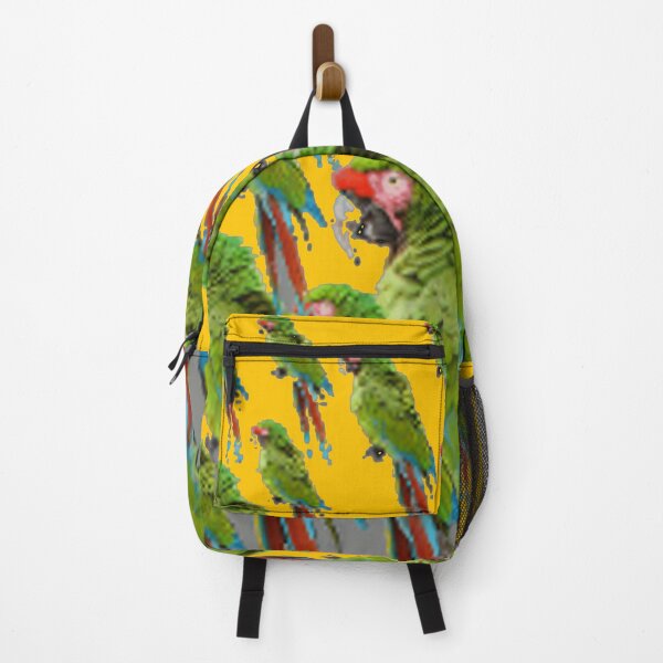 Item preview, TROPICAL GREEN PARROT PATTERNS GOLDEN COLOR ART designed and sold by sharlesart.