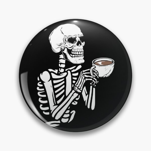 Item preview, Skeleton With Coffee designed and sold by DesignRebel138.