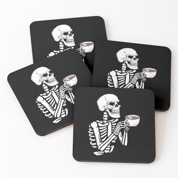Item preview, Skeleton With Coffee designed and sold by DesignRebel138.