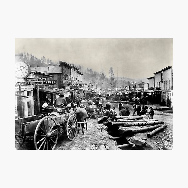 DEADWOOD Main Street 4:42PM  1876 Photographic Print