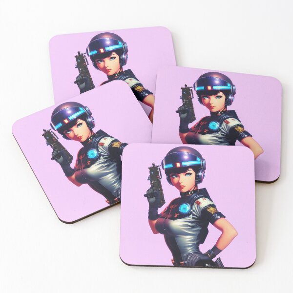 Item preview, Anime Girl Cyber Punk Cop designed and sold by forgottenfuture.