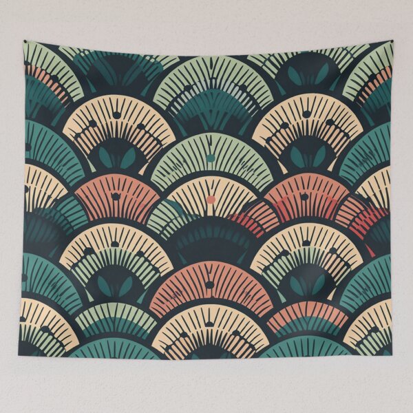 Item preview, Boho Half Circle Print designed and sold by HandCraftedArt.