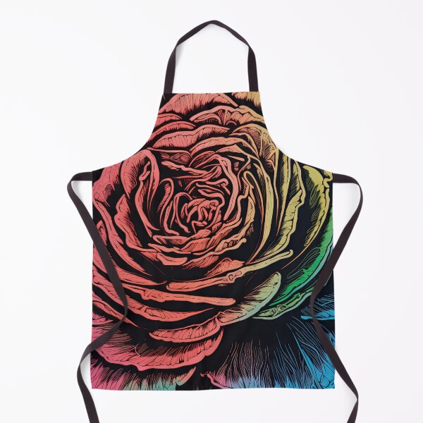 Item preview, Stylized Multicolored-Colored Rose Illustration designed and sold by curiouserthings.