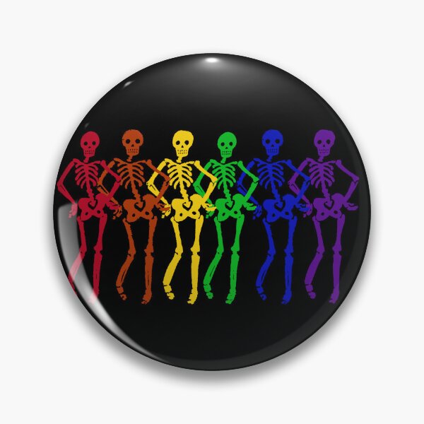 Item preview, LGBTQ+ Rainbow Pride Skeletons  designed and sold by ElliottDrewIt.