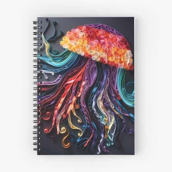 Item preview, Paper Quilled Jellyfish Rainbow designed and sold by Matt's Artificial Nature.