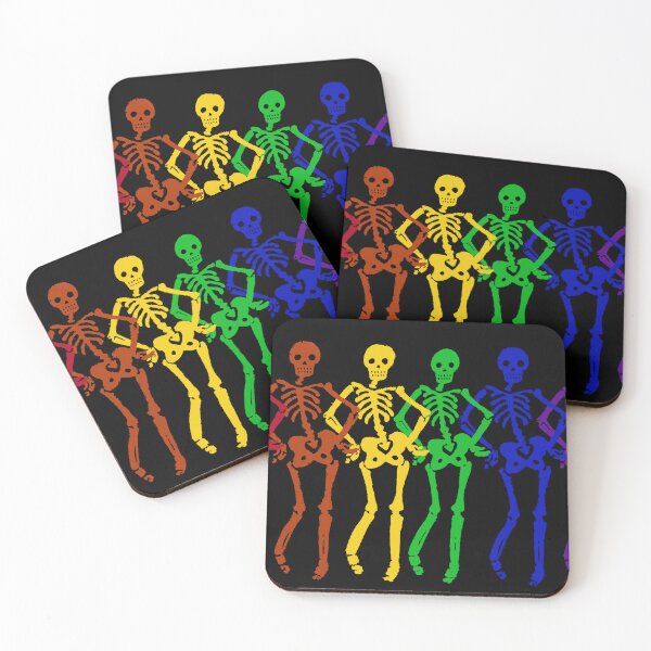 Item preview, LGBTQ+ Rainbow Pride Skeletons  designed and sold by ElliottDrewIt.