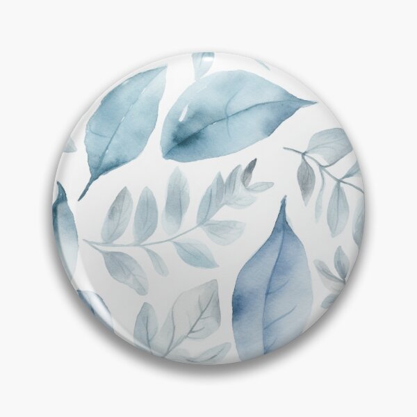 Item preview, Light Blue leaves designed and sold by HandCraftedArt.