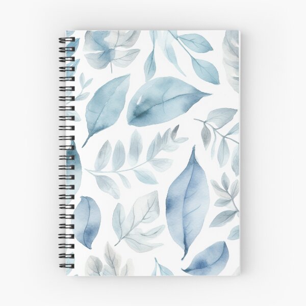 Item preview, Light Blue leaves designed and sold by HandCraftedArt.