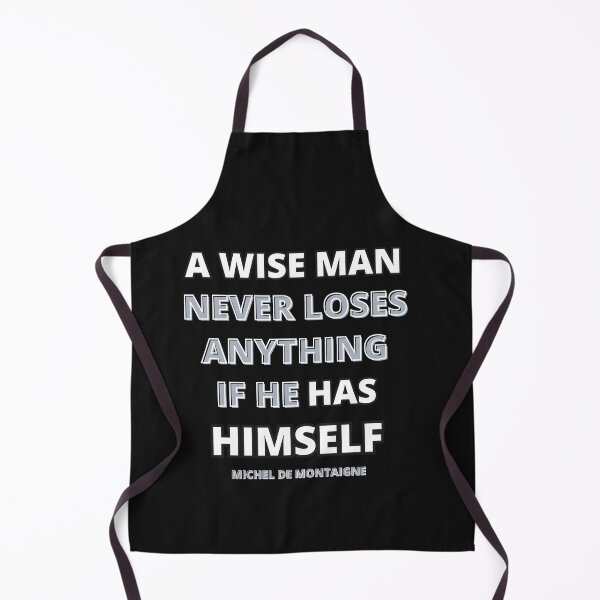 Item preview, Black and White Typography Quote: “A Wise Man…Has Himself." designed and sold by Quote Gallery.