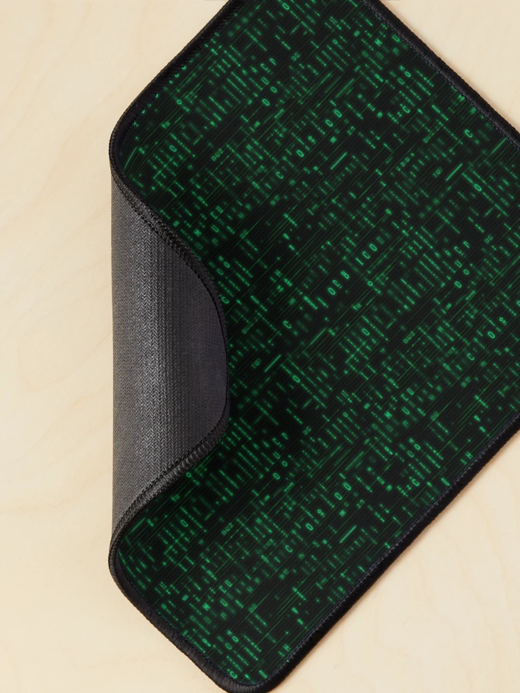 Thumbnail 2 of 5, Mouse Pad, Hacker Text Matrix designed and sold by DataByte-Studio.
