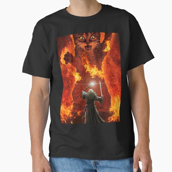 Vista previa del artículo con la obra «Camisa de gato Balrog TShir», diseñado y vendido por SarahJac51650.