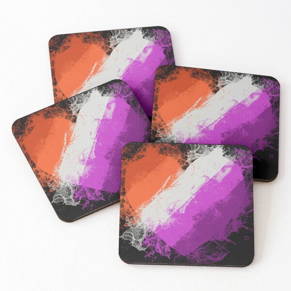 Item preview, Lesbian Pride Watercolor Explosion - Novelty designed and sold by CC's Designs.
