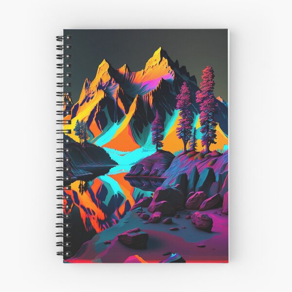 Item preview, Neon Mountains - Digital Art designed and sold by SnoopyTF.