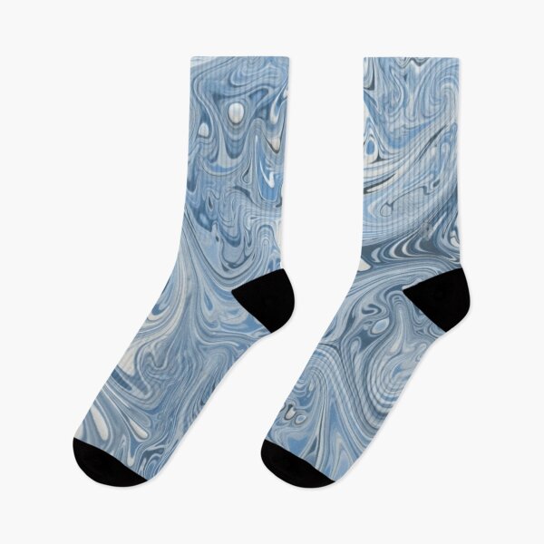 Item preview, Blue Liquid Swirl Print designed and sold by HandCraftedArt.