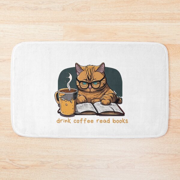 Item preview, drink coffee read books dismantle systems of oppression cat designed and sold by printiesart.