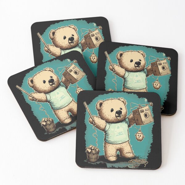 Item preview, Book-loving teddy bear designed and sold by Midnight Kadama Studio.