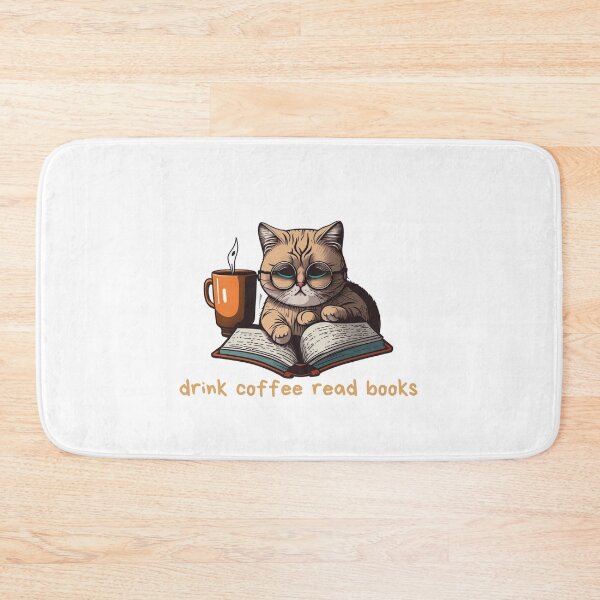 Item preview, drink coffee read books dismantle systems of oppression cat designed and sold by printiesart.