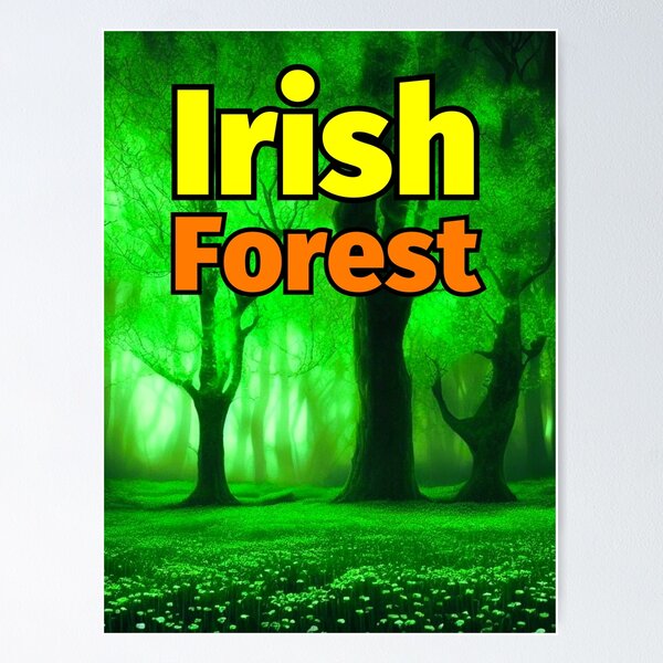Item preview, Irish Forest Mystical Lighting Trees Grass designed and sold by IrishPOD.