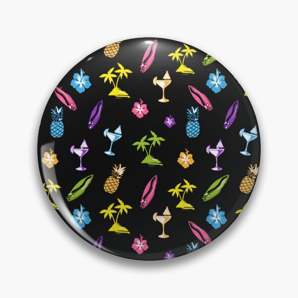 Item preview, Summer Pattern (Black) designed and sold by GL Digital Artwork .