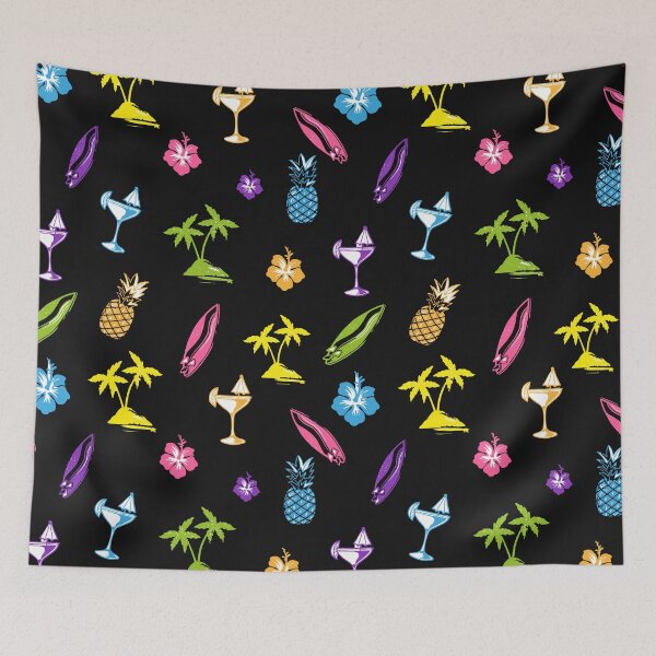 Item preview, Summer Pattern (Black) designed and sold by GL Digital Artwork .